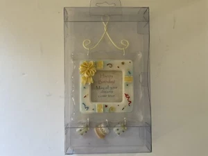 HAPPY BIRTHDAY CHARMED AND DECORATED PICTURE FRAME - Picture 1 of 3