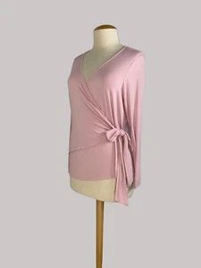 LIVI Lane Bryant Wrap Top Womens Size 18-20 Casual Activewear Barbiecore - Picture 1 of 12