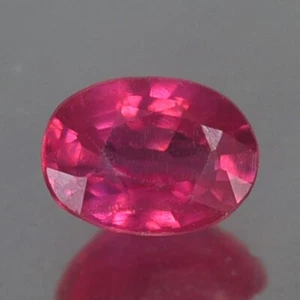 0.33CT SENSATIONAL VVS UNHEATED OVAL PINKISH RED RUBY NATURAL - Picture 1 of 3