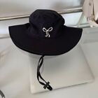 Spring Summer Bucket Hat Outdoor Camping Bow Strap Bucket Hats Fishing Caps