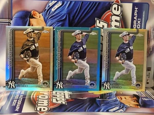 2025 Topps Chrome Max Fried Teal Refractor 38/299 + Refractor + Sepia Yankees - Picture 1 of 4