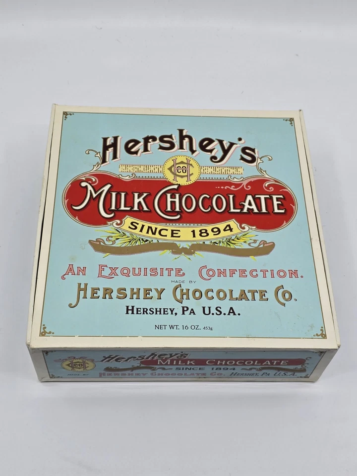 Hershey's 1993 chocolate con leche desde 1894 caja de publicidad tipo cigarro Foto 1 de 4