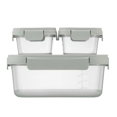 NUEVO Juego rectangular Lock & Lock Nestopia Medium Plus 3 piezas Foto 1 de 4