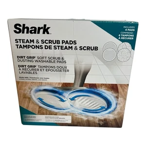 Shark Steam & Scrub Pads 4-Pack Dirt Grip Washable Pads for Hard Floors S7000 - Picture 1 of 6