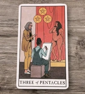 Three Of Pentacles Tarot Modern Witch Lisa Sterle Single Card Only Replacement - Picture 1 of 4