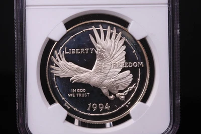 1994-P Prisoner of War Museum Commemorative. Silver $1. NGC PF68 Ult Cameo#03372 - Image 1 of 3