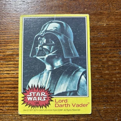 Lord Darth Vader - 1977 Topps Star Wars Series 3 #196 Yellow Border - Image 1 of 3