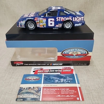 Lionel 1:24 Mark Martin #6 Stroh's Light Rockingham 1-я победа 1989 Thunderbird LE - Изображение 1 из 4