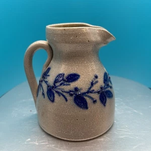 Vintage 2000 Salmon Falls Medium Pitcher Blueberry Vine Pattern S114 - Picture 1 of 10