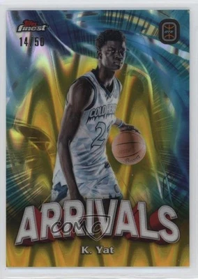 2022 Topps Finest OTE Overtime Elite Arrivals Gold RayWave Refractor /50 Kok Yat - Image 1 of 2
