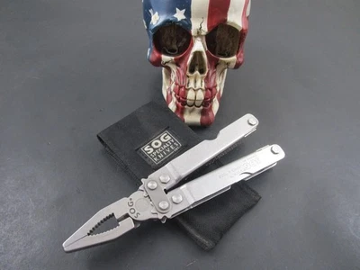 SOG KNIVES Multitool Model : Discontinued POWER PLIER Mint W Original Sheath - Image 1 of 4