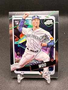 2024 Topps Chrome Cosmic Bryan Woo RC Rookie #97 - Picture 1 of 2
