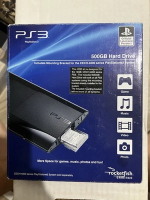 Sony PS3 500GB Hard Drive Upgrade Kit CECH-4000 Rocketfish New Open Box - Image 1 of 4