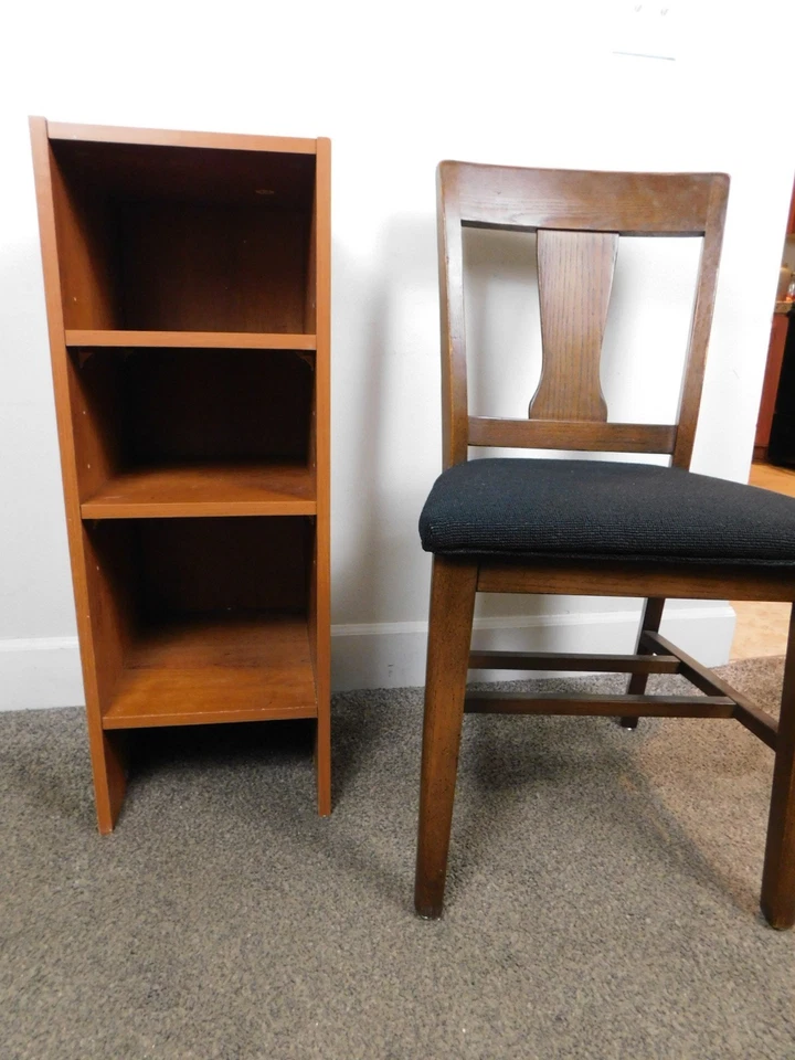 Bonito TALLA 33T x 12W Danés MCM Estilo Teca Librería Estantes Nicho Soporte Pedestal! Foto 1 de 4