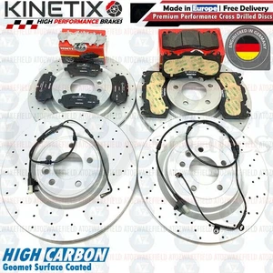 FÜR RANGE ROVER SPORT 5.0 SVR VORNE HINTEN GEBOHRTE BREMSSCHEIBEN MINTEX PADS SENSOR - Bild 1 von 12