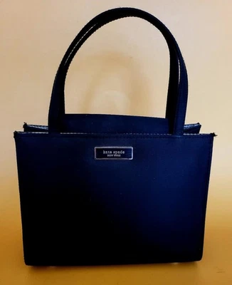 Vintage Kate Spade New York Sam KSNYL Elegant Black Iconic Mini Tote  8"x6.5" - Image 1 of 4