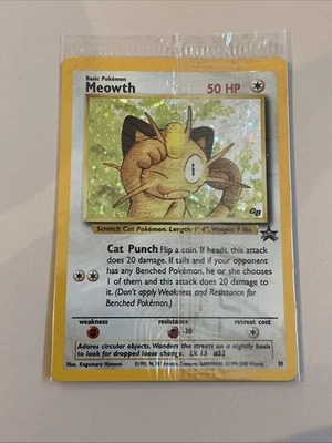 Pokémon TCG Meowth Black Star Promo 10 Sealed. - Image 1 of 2