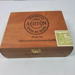 Ashton Magnum Zigarrenkiste 7x6x3 Zoll Tobacciana LEER Holz - Bild 1 von 4