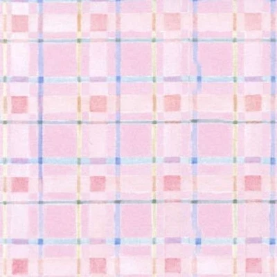 BTHY Home Lovely Toys Plaid Pink Cotton Fabric By Half Yard - Image 1 of 2