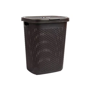 Brown 21 In. H X 13.75 In. W X 17.65 In. L Plastic Modern 50 L Slim Ventilated R - Picture 1 of 7