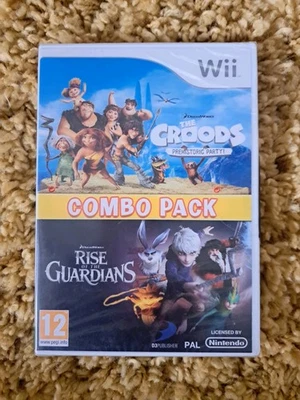 Wii The Croods Prehistoric Party/Rise of the Guardians combo Pack -New & Sealed  - Image 1 of 2