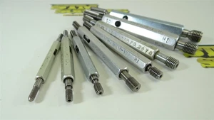 8PC LEFT HAND GO NO GO THREAD PLUG GAGES #6-40UNF TO 7/16"-20UNF VERMONT HEMCO - Picture 1 of 12