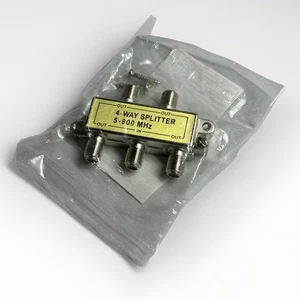 Leviton 4‑Way Coaxial Splitter 75Ω – Brand New - Sealed - Picture 1 of 3
