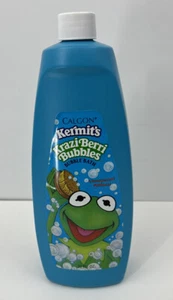 Vintage Calgon Bubble Bath Kermit the Frog Krazi Berri Bubbles 1990 NOS 32 oz - Picture 1 of 7