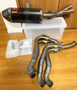 HONDA CBR1000RR SC59 ABS AKRAPOVIC 2009-2016 Full Exhaust Muffler Titanium #3911 - Picture 1 of 10