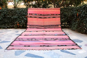 pink moroccan rug, vintage kilim rug, moroccan berber rug, handmade rug carpet - Picture 1 of 10