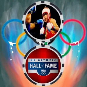 Oscar De La Hoya Boxing Olympian Collectible Poker Chip Button - Picture 1 of 2