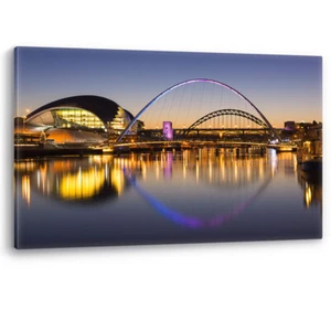 Tyne Millennium Bridge Sage Newcastle Quayside Canvas Wall Art Picture Print - Picture 1 of 5