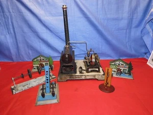 Doll Dampfmaschine Vedes-Blechschild funktionstüchtig um 1920 4 Antriebselemente - Bild 1 von 24