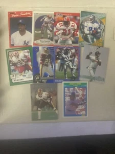 Deion Sanders 10 card lot with 3 baseball & 7 football cards - Picture 1 of 1