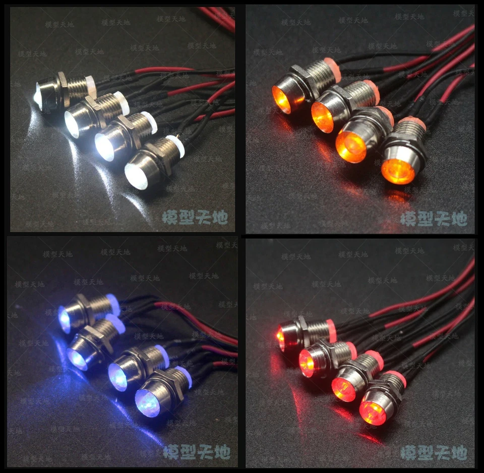 Rc Car 4pcs Led Lights For Tamiya tt01 tt02 cc01 cw01 XV01 m05 m06 - Image 1 of 1
