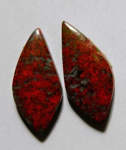 17.05 Cts Natural Sonora Sunrise Chrysocolla Cabochon Match Pair Gemstone - Picture 1 of 3