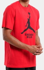 Camisa Nike Para Hombre NBA Jordan Chicago Bulls Jumpman Mediana Roja FD1460-657 - Imagen 1 de 3
