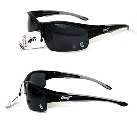 Chicago White Sox MLB Rimless Blade Frame Polarized Sunglasses UV Protection Cover