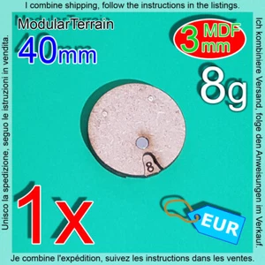 1x 40mm Round Base 1-16 Wound Damage Tracker Counter Dial Warhammer 40k AOS - Imagen 1 de 6
