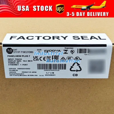 Factory Sealed Allen-Bradley 2711P-T10C21D8S 2711PT10C21D8S HMI PanelView Plus - Image 1 of 4