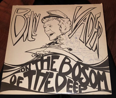Billy Vader “On the Bosom of the Deep” LP Record Vintage 1971 Comedy Autographed - Image 1 of 4