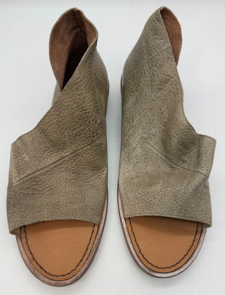Free People Womens Mont Blanc Sandals Sz 41/US 10 Grayish Beige Leather Open Toe - Image 1 of 4