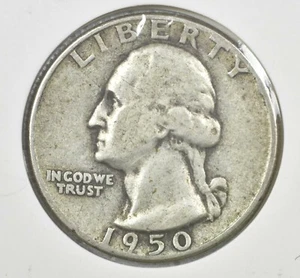 1950 D SILVER WASHINGTON QUARTER - Imagen 1 de 2