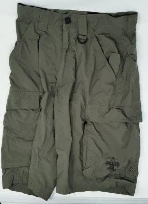 BSA Boy Scouts of America Uniform Adult X-Small Centennial Cargo Shorts Nylon - Image 1 of 4