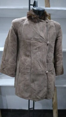 Abrigo Mujer Piel de Oveja Marrón Usado Talla 42 MGS226PI Foto 1 de 4