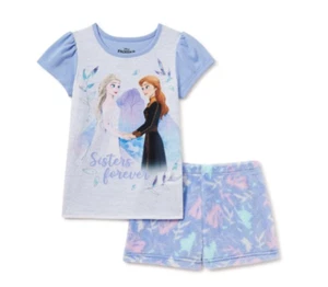 FROZEN II Girls Pajamas NWT Size 8 Flame Resistant Red Disney Anna Elsa - Picture 1 of 1