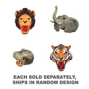 Schylling Safari pupazzi mani elasticizzati LionTiger disegni elefante e ippopotamo - Foto 1 di 1