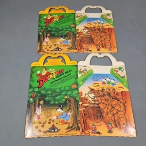 Vintage 1987 McDonalds Happy Meal Box Lot Of 2 Disneys DuckTales  - Picture 1 of 2