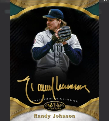Topps Bunt 2020 Randy Johnson Tier One Gold Signature Mariners [DIGITAL CARD] - Image 1 of 2