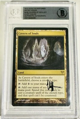 Cavern Of Souls - Avacyn Restored - BGS Slabbed Artist Signed & Artist Proof! - Image 1 of 2